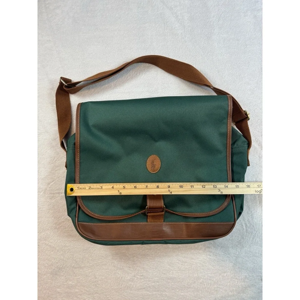 Vintage Ralph Lauren Green Canvas Travel Carry On Bags Lot Old Money Pony Preppy